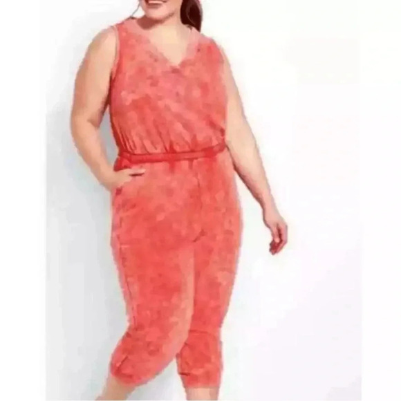 Livi Active Pants - 🌴 Lane Bryant LIVI NWT mineral wash jumpsuit with pockets